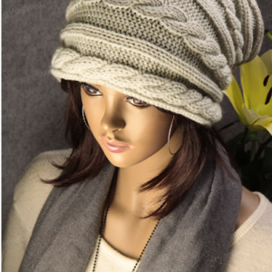 Twist thick wool hat