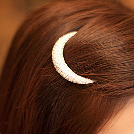 Moon hairpin hair jewelry