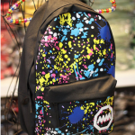Color Graffiti Shoulder Bag Schoolbags Canvas..