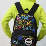 Color Graffiti Shoulder Bag Schoolbags Canvas..