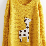 Lovely dots giraffe sweater