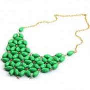 New Women Alloy Resin Bubble Fashion Bib Necklace （not process order until 22nd Fed 2013）